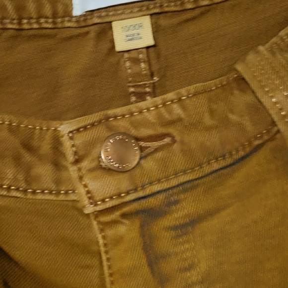 UNIVERSAL THREAD Vintage Midi Shorts Gold Jean Size 10/30R - Picture 3 of 3